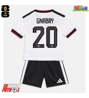 Alemania Serge Gnabry #20 Primera Equipación Niños Mundial 2026 Manga Corta (+ Pantalones cortos)